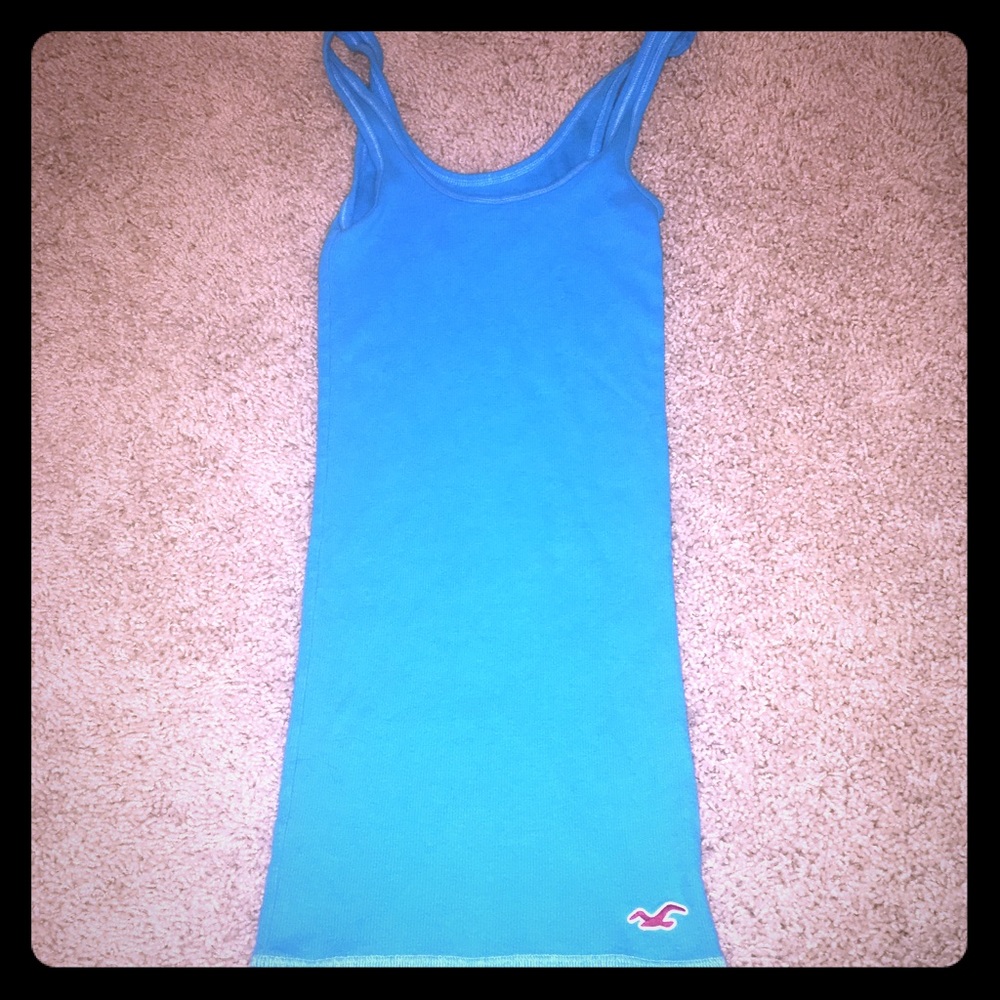 Blue Hollister tank top